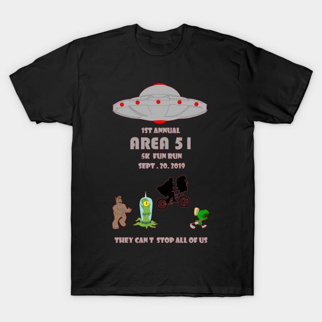 Area 51  fun run T-Shirt by arxitrav